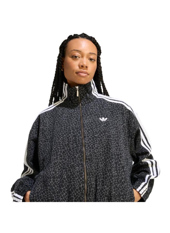 adidas Originals FIREBIRD OVERSIZED AOP DENIM JACKET - Image 3